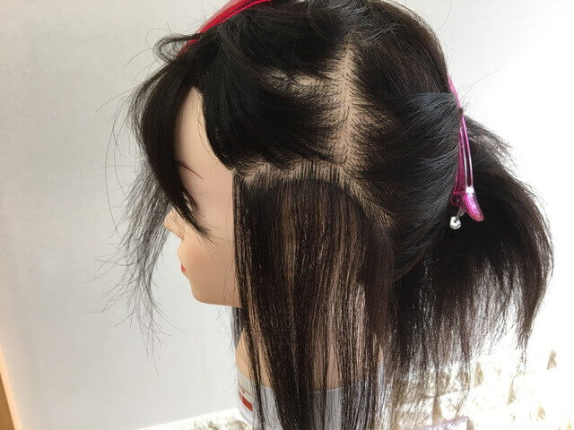 小さい範囲のインナーカラーの写真