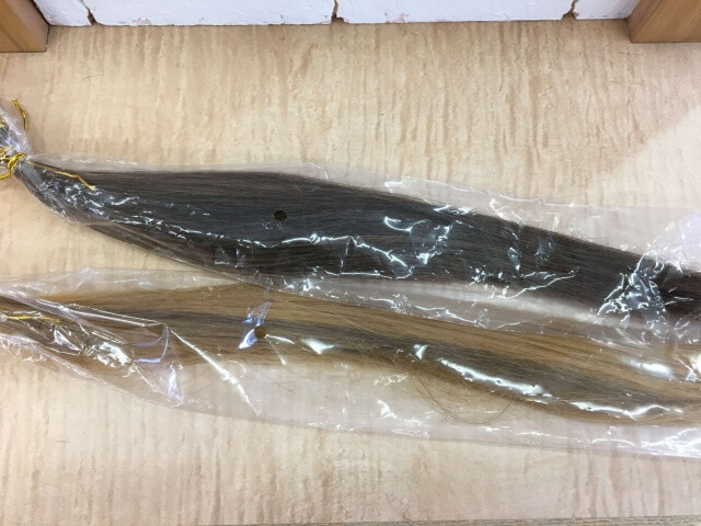 エクステに使う髪の毛の写真
