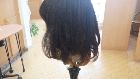 右半分はスプレーをして左半分は何もしていない 左の写真