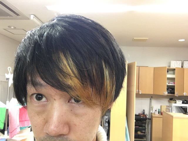 ブリーチ終了後の写真