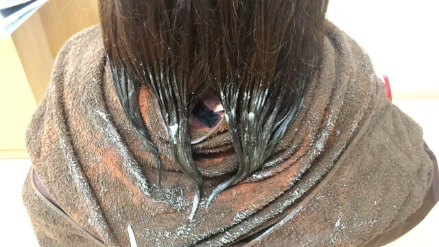 アプリエカラーを流す前の写真