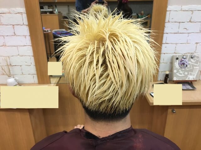 3回目ブリーチ終了の写真