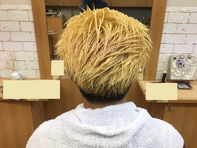 2回目ブリーチ終了の写真