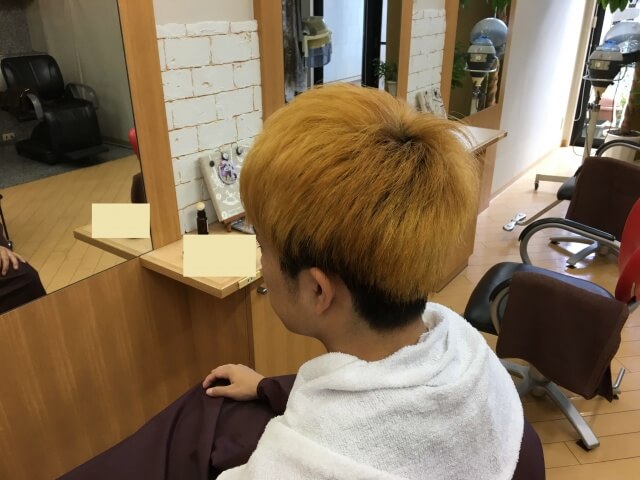 ホワイトブリーチ前の写真