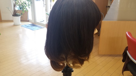 右半分はスプレーをして左半分は何もしていない 横の写真