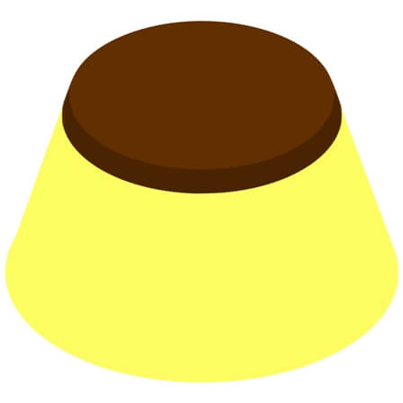 プリンのイラスト