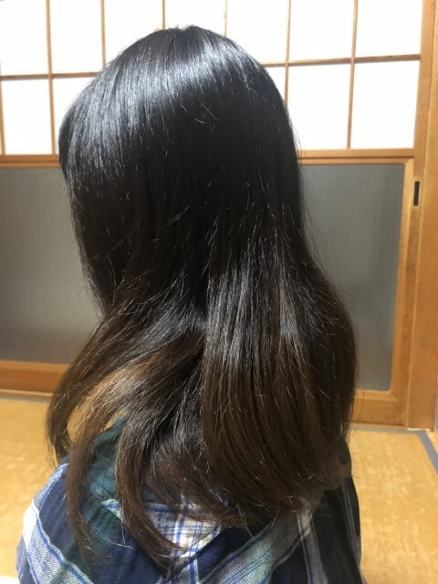 酸熱トリートメント1週間後横