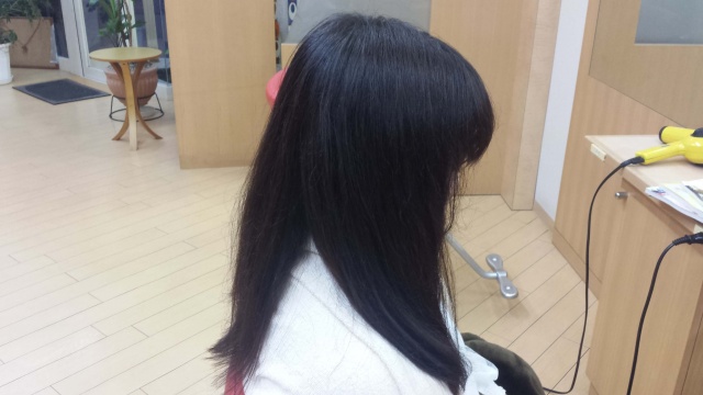 イルミナカラーで染めた後の写真