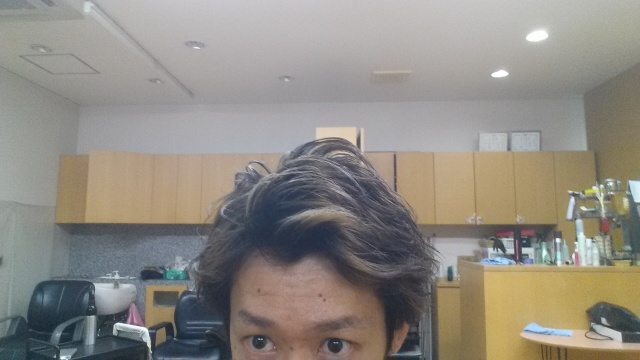 黒染め後3週間経過アップの写真