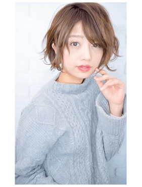 捻転毛おススメセミロングの写真