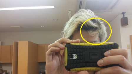 VO5をつけて昼過ぎの写真