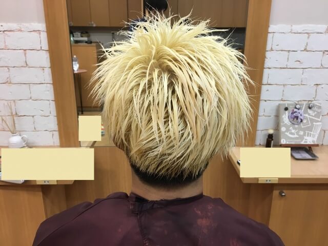 4回目ブリーチ終了の写真