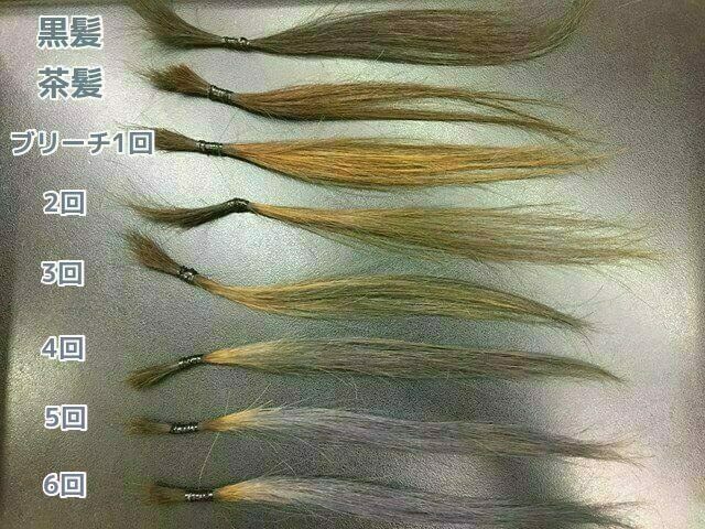 グレーアッシュの染め上がりの写真