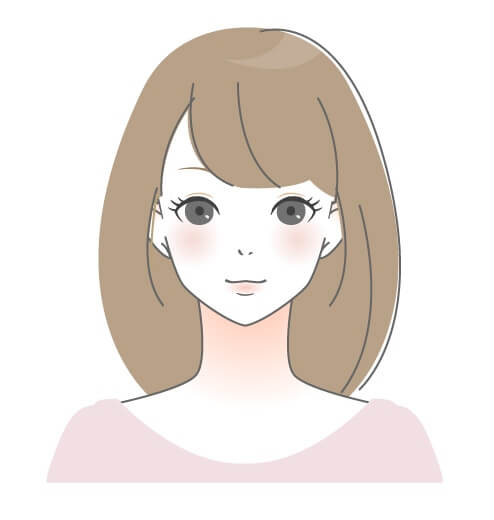 セミロングヘア