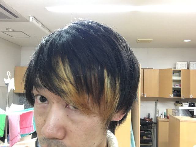 ブリーチ終了後の写真