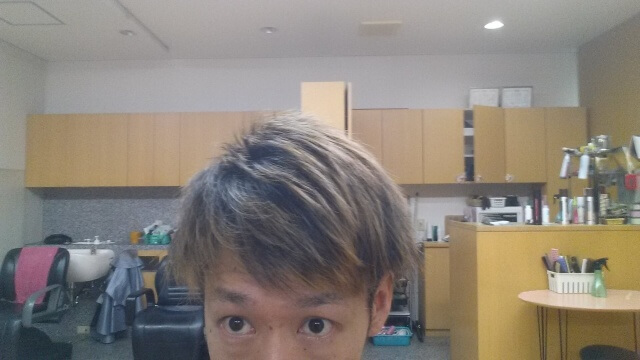 脱染剤で色を抜いた後の写真アップ