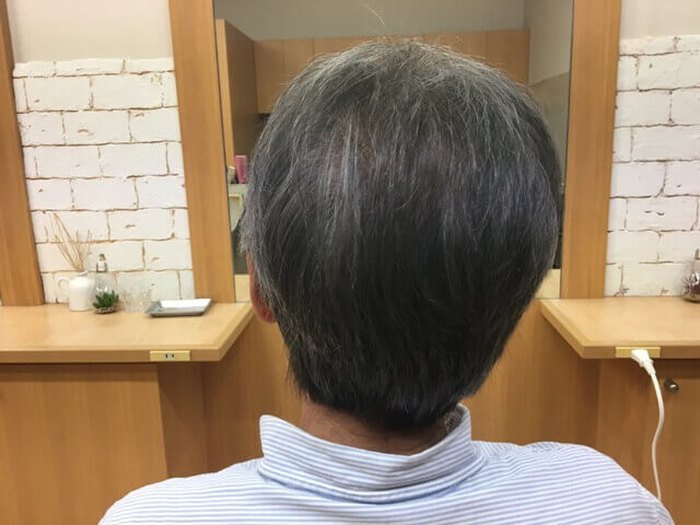 カラートリートメントの仕上がり写真